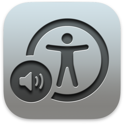 logotipo app de iOS voice over